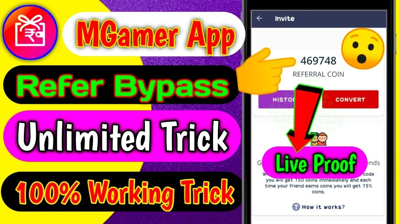 MGamer Refer Bypass Trick | MGamer App Refer Unlimited Trick | MGamer Refer Script 2021