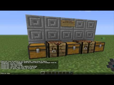 Minecraft chainsaw mod showcase