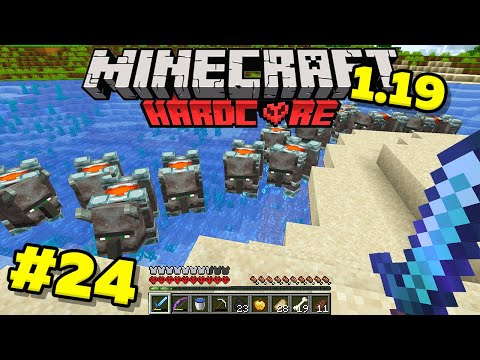 Видео: На нас напали! Рейд в minecraft! Майнкрафт выживание 1.19! Хардкор Без модов! #24