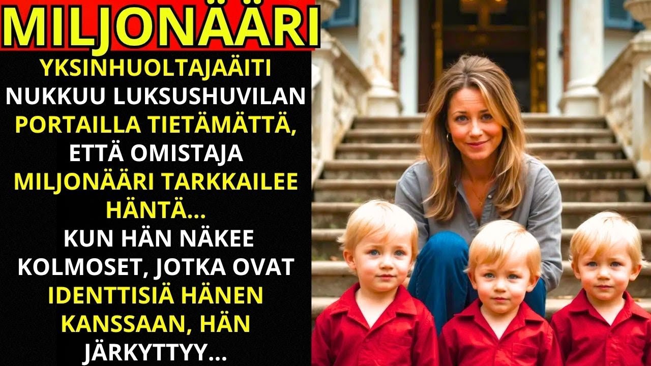 Yksinhuoltaja nukkuu kartanon portailla – miljonääri katselee salaa…