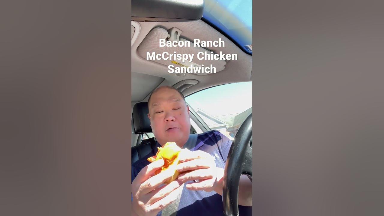 Bacon Ranch McCrispy Chicken Sandwich thatsdelicious YouTube