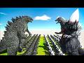 Growing New Godzilla 2014 vs Space Godzilla