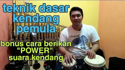 Tutorial/belajar bermain kendang dangdut pemula (how to play kendang)
