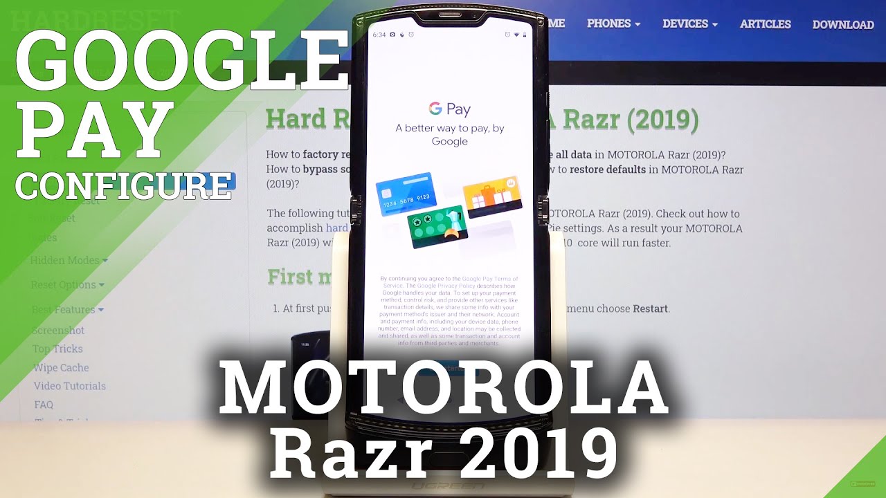 How To Set Up Google Pay In MOTOROLA Razr 2019 Safe Mobile Payments How to set up google pay in motorola razr 2019 safe mobile payments