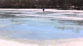 Warming temperatures, melting Mill Pond