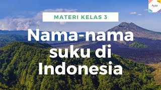 Nama - Nama Suku  di Indonesia