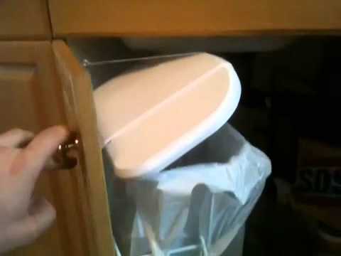 Newly installed garbage can under sink - YouTube - Newly installed garbage can under sink