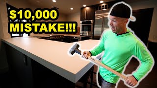 We Installed This Brand New Quartz Countertop And We Had To Tear It Out