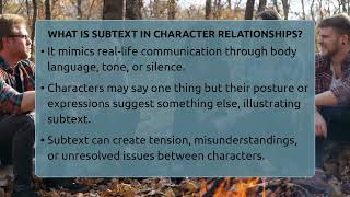 What Is Subtext In Character Relationships? - Fictional Journeys