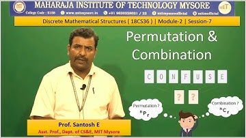 Permutation & Combination | 3rd Sem | CSE | Module-2 | Discrete Mathematical Structures | Session-7