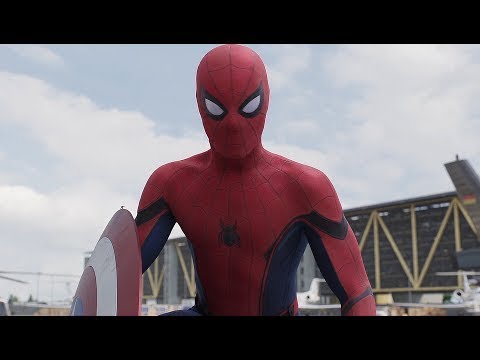 Spiderman Primera Aparición /Pelea Del Aeropuerto (Part-1) (IMAX HD) LATINO Civil War