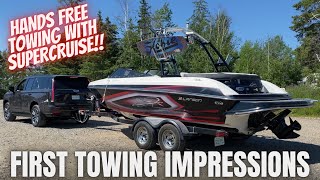 Towing with a 2022 Cadillac Escalade Sport Platinum + Super Cruise Tested! 💪🚙💨