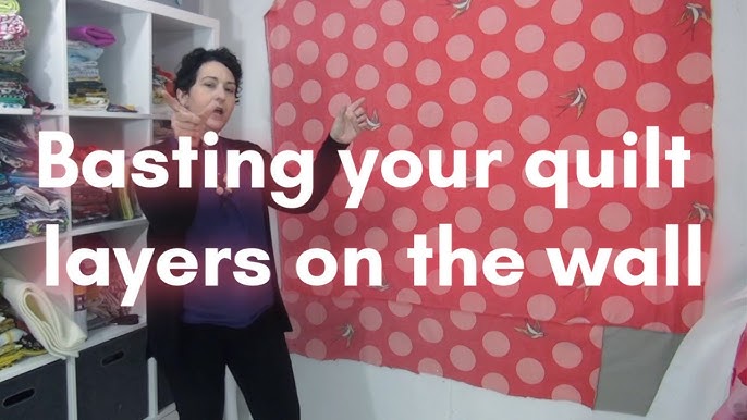 How To Spray Baste a Quilt on a Wall 