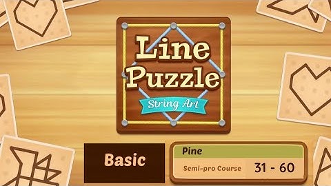 Line Puzzle- String Art| Basic - Pine 31 - 60 |Step by step solution| Gamer Eragm
