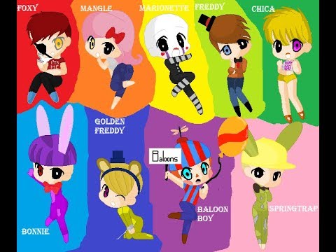 speedpaint fnaf as humans