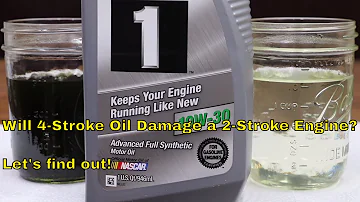 Can you use motor oil in a 2-stroke engine?
