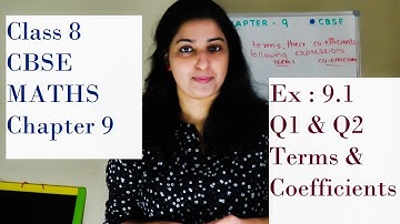 Ex:9.1 -Q1 &Q2 || Class 8 - Chapter 9 - Algebraic Expressions & Identities -NCERT - MALAYALM