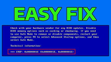 How To Fix Bluescreen Stop Error 0x0000001E in Windows