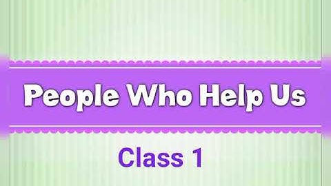 Class 1 ll EVS ll People who help us ll Rising Star International School, Bikaner