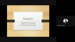 Tutorial 1 on Network & Communication Systems