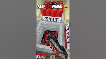 Easy TNT Prank! 🤣 #minecraft #minecraftpranks #minecraftshorts #gaming #shorts #viralshort #fyp