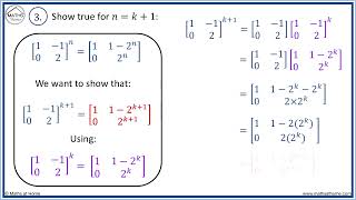Proof by Induction with Powers of Matrices