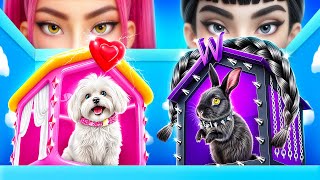 We're building a little house for the kids! Wednesday Addams and a K-Pop Demon Hunter!