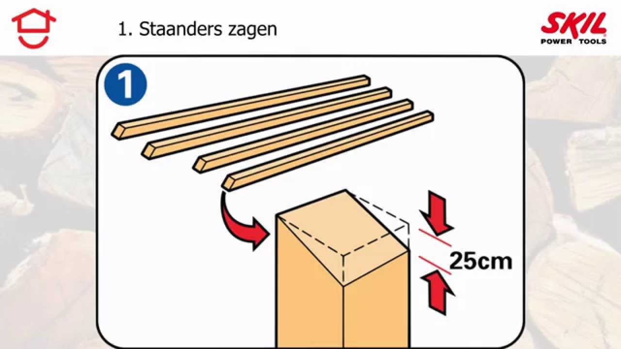 Parameters Het beste rammelaar Stappenplan: hoe maak je een haardhout opslag? - YouTube