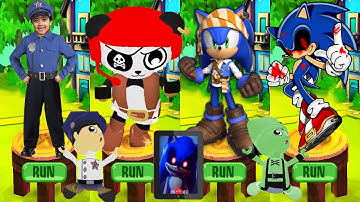 Tag with Ryan vs Sonic Dash - Pirate Sonic vs Sonic.exe All Bosses All Characters Unlocked Sonic EXE