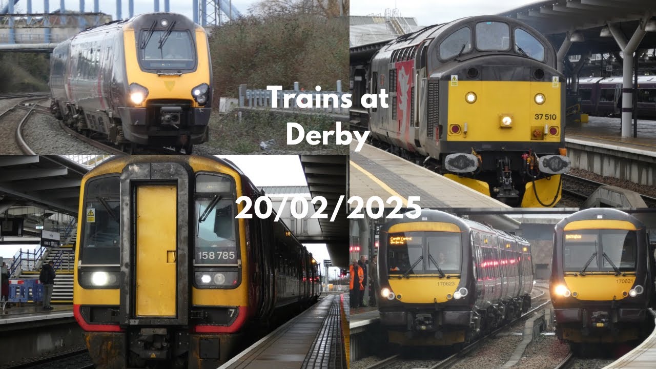 Trains at Derby (20/02/2025)