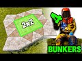 UPDATED FOUR BUNKERS / Rust Base Design 2x2