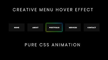 Creative CSS Menu Hover Effect | CSS Menu Hover Effects