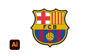 Adobe Illustrator Tutorials 2025 | How to make Barcelona Logo Design