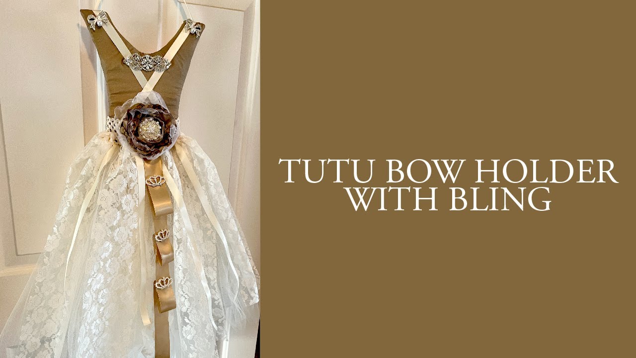 Tutu Hair Bow Holder | Create a gorgeous hair bow holder that is perfect for any little girl!