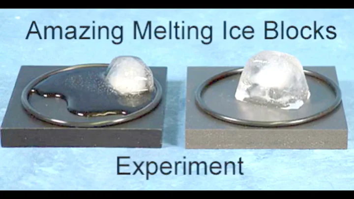 Melting Ice Blocks Experiment (ice cubes melting experiment) - DayDayNews