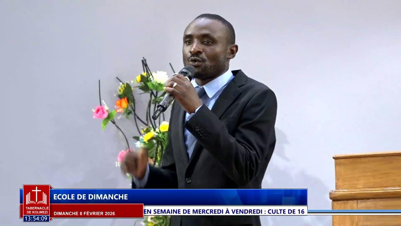 Dimanche 08 Février 2026 , Sujet: '' Ecole de Dimanche 