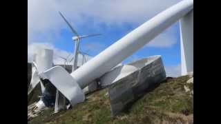 Destroyed wind turbine Made AE61