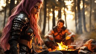 Ella creía que estaba cazando al humano, solo para encontrarlo sentado junto a una fogata