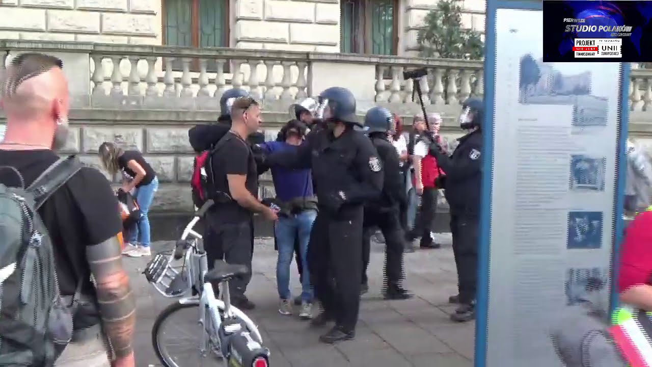 AGRESJA POLICJI PRZECIW DEMONSTRANTOM W BERLINIE 29.08.2020r. YouTube