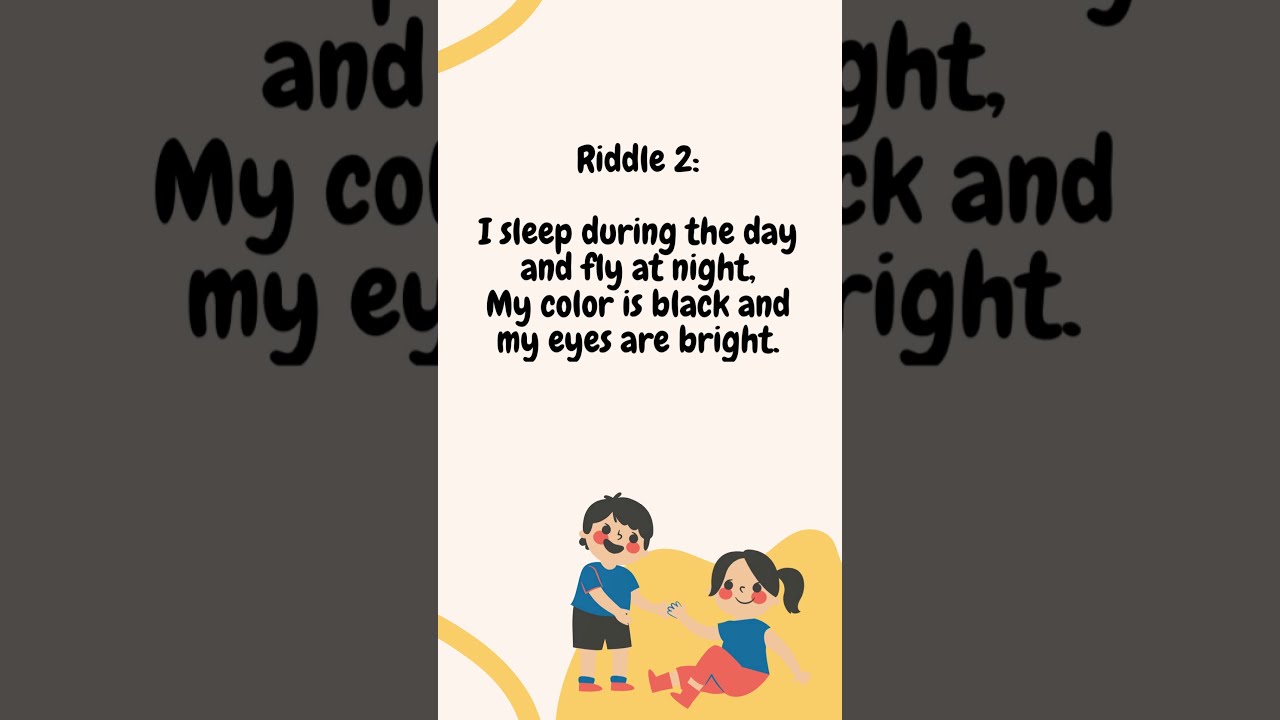 Rhyming Riddle For Kids