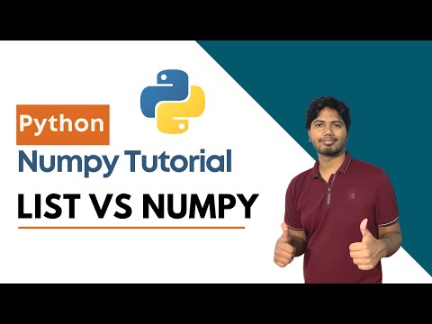 1. List Vs Numpy | CloudyML