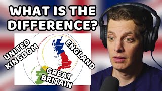 American Reacts to The Difference Between The UK, Great Britain \& England Explained