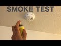 اختبار أجهزة إنذار الدخان المنزلية باستخدام Smoke