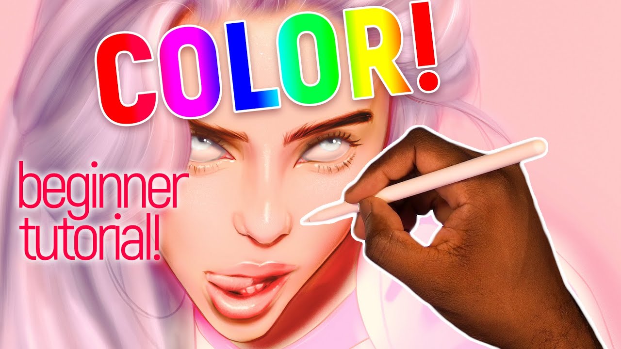 COLOR DIGITAL ART EASILY! - YouTube