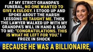 At My Billionaire Grandpa’s Funeral, No One Gave A Eulogy — Until I Stood Up. Then His Lawyer…