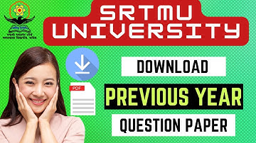 SRTMU University Maharashtra Previous Year Question Paper Free Download I SRTMUNONLINE.COM