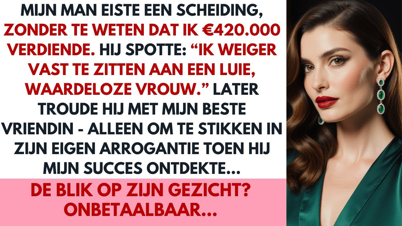 Mijn man verliet mij omdat hij dacht dat ik lui was… tot hij ontdekte dat ik 420k per jaar verdien.