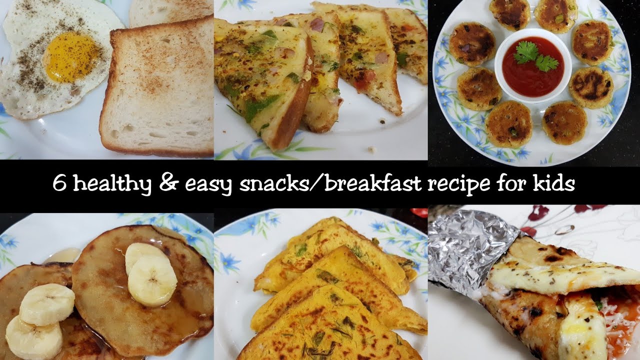 6 easy & instant snacks/breakfast recipe Kitchen Journey with Sheena