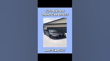 Tutorial On Trend Car Effect | Car Edit Tutorial On Capcut #capcut #capcuttutorial #trending #edit