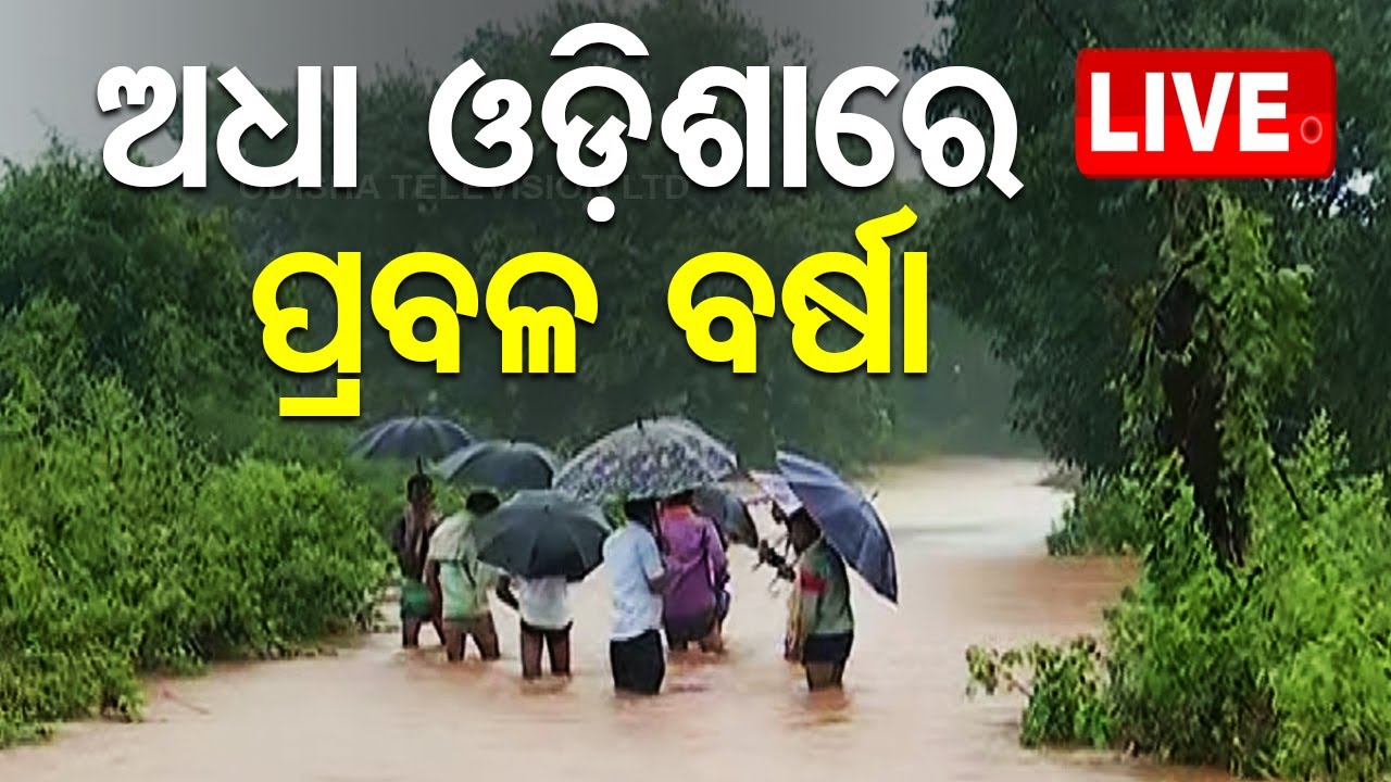 Live | ଅଧା ଓଡ଼ିଶାରେ ପ୍ରବଳ ବର୍ଷା | Weather Update | Heavy Rain Fall | Odisha